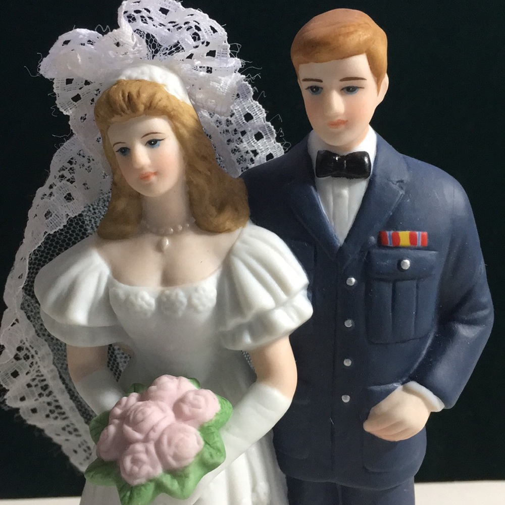 Military Cake Top Lefton vintage